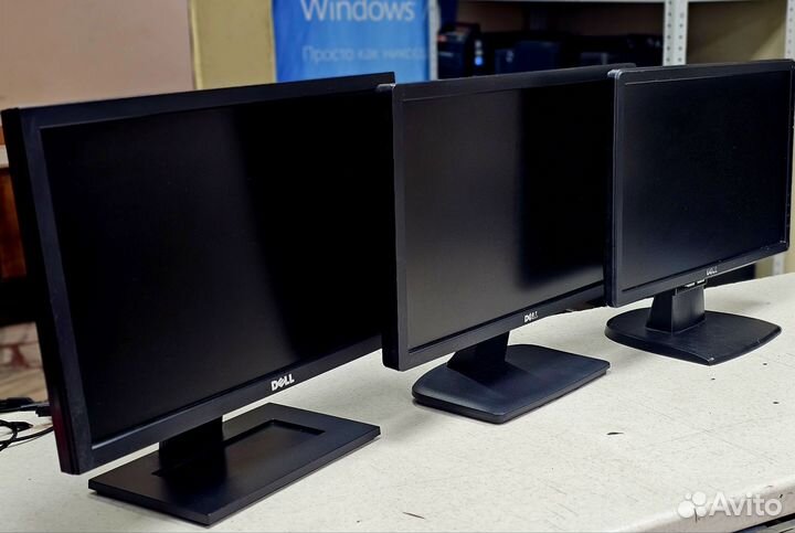 Мониторы Dell 20дюймов 1600х900 75Гц VGA DVI