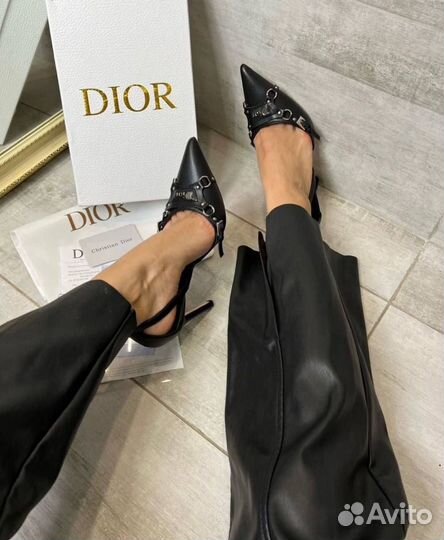 Роскошные туфли Christian Dior 2024 кожа