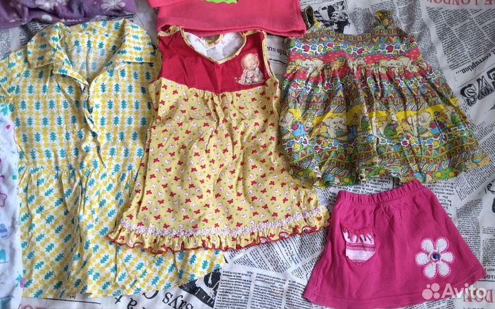 Вещи пакетом для девочки 74-80
