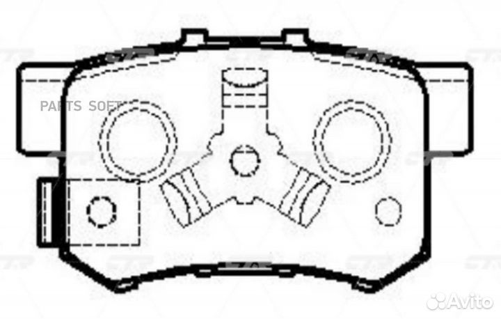 Ckho-22 Колодки тормозные дисковые зад