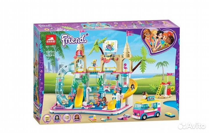 Конструктор Френдс Летний аквапарк 1013 дет