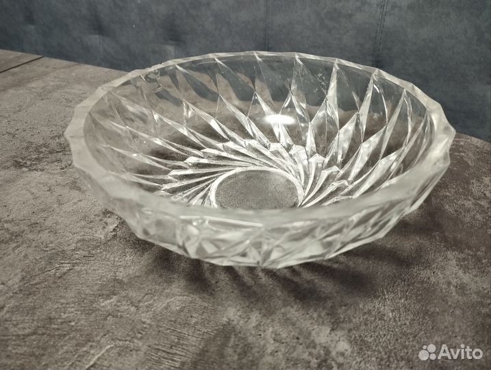 Конфетница (салатник) хрусталь 18 см
