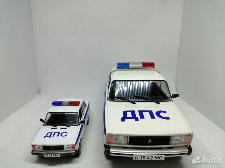 Модель Ваз-2105 «Жигули» «милиция-дпс» 1:24