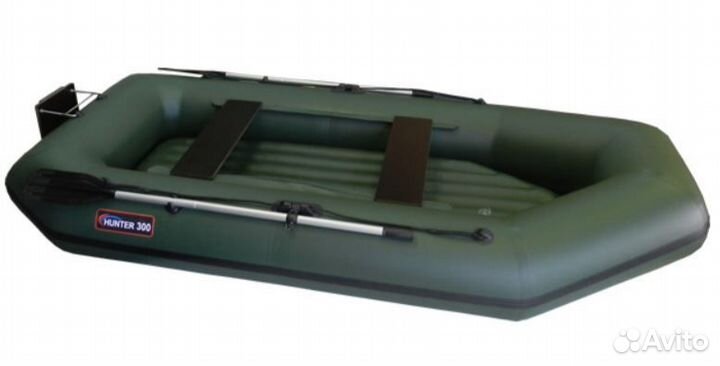Лодка пвх Хантер 300 лтн зеленая