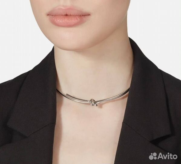 Колье с узлом жесткое каркасное poison drop