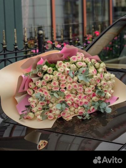 Цветы Букет Розы