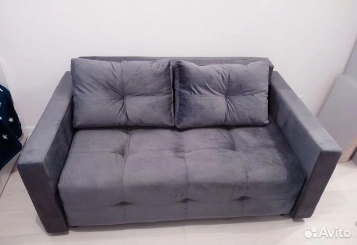 Диван-аккордеон Марс-160 серый новый