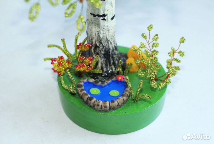 Деревья из бисера