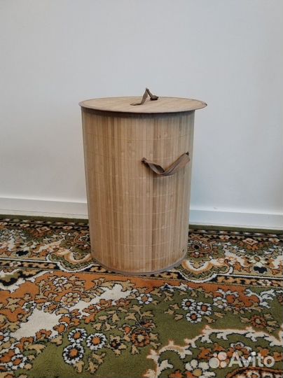 Корзина для белья из бамбука