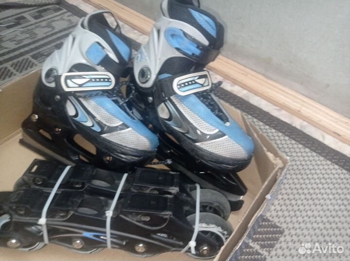 Коньки/ролики 2в1 бу