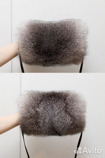 Новые муфты мех блюфрост чернобурка