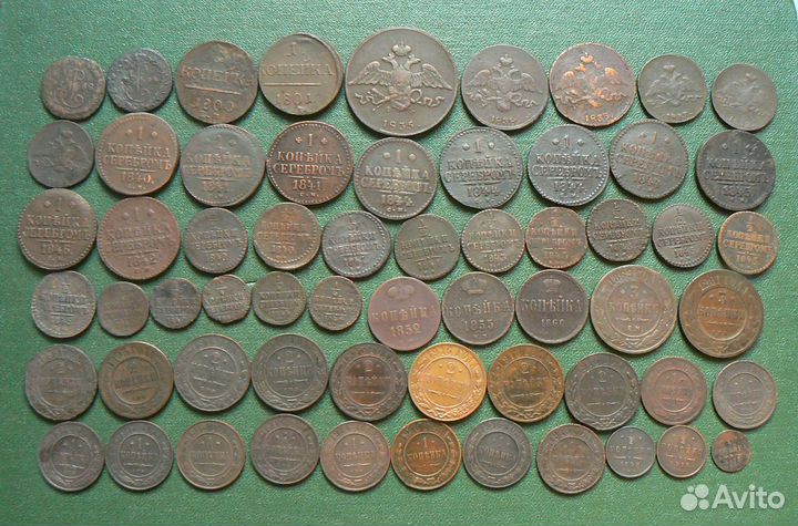 Медные монеты 1757-1916