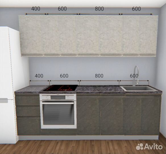 3d проект кухни