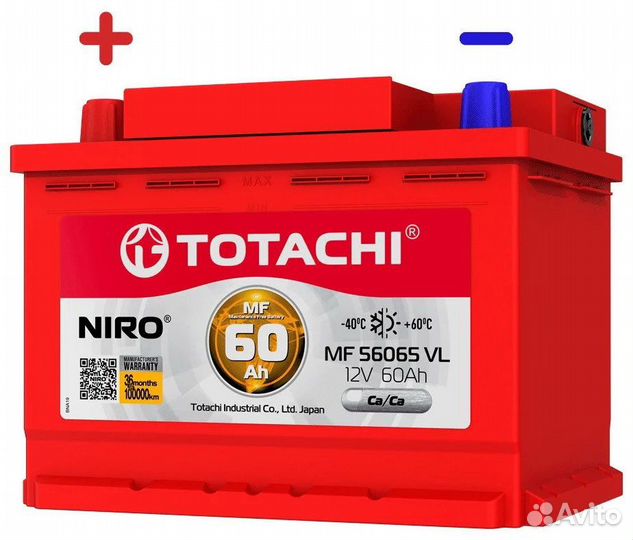 Аккумулятор totachi niro 60 А/ч 600 EN(A)