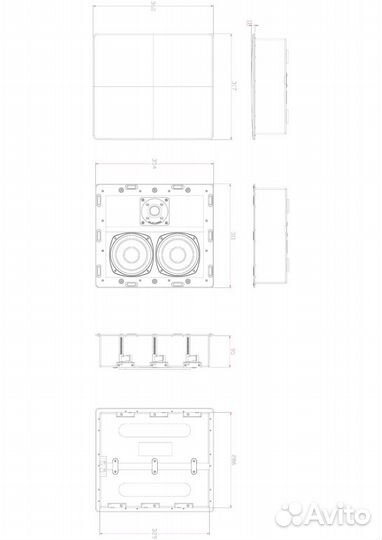 Встраиваемая акустика M&K IW150A White
