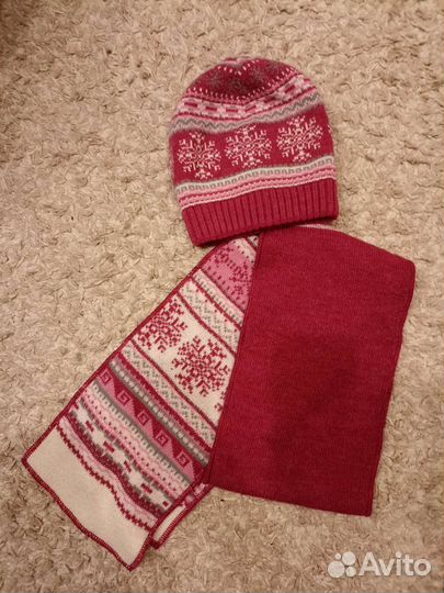 Комплект шапка, шарф