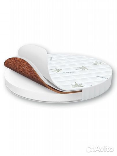 Матрас круглый для детской кроватки