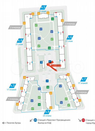 1-к. квартира, 36,9 м², 3/19 эт.