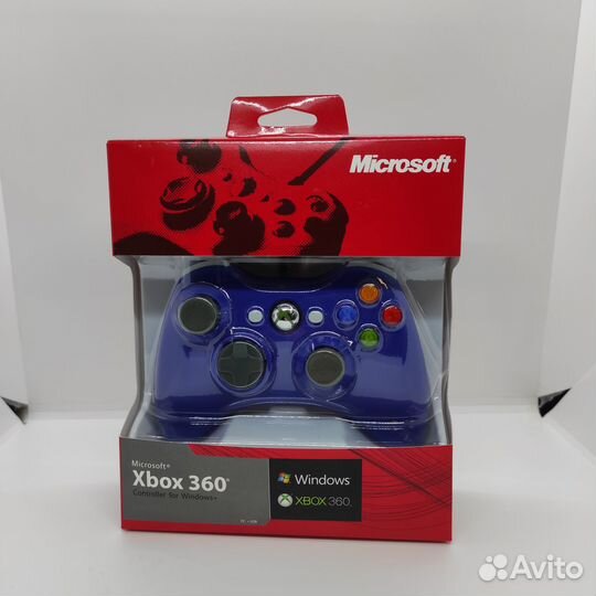 Джойстик для xbox 360 цвет синий