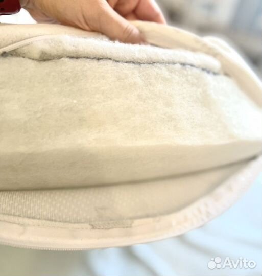 Матрас детский круглый+наматрасник и простыни