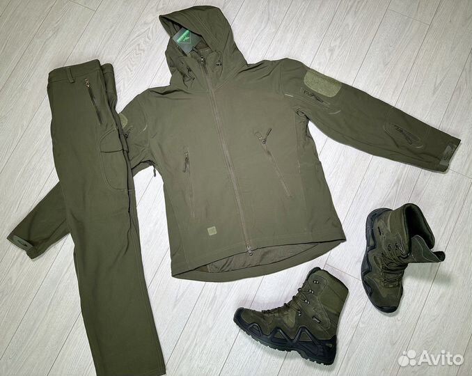 Тактический костюм softshell олива