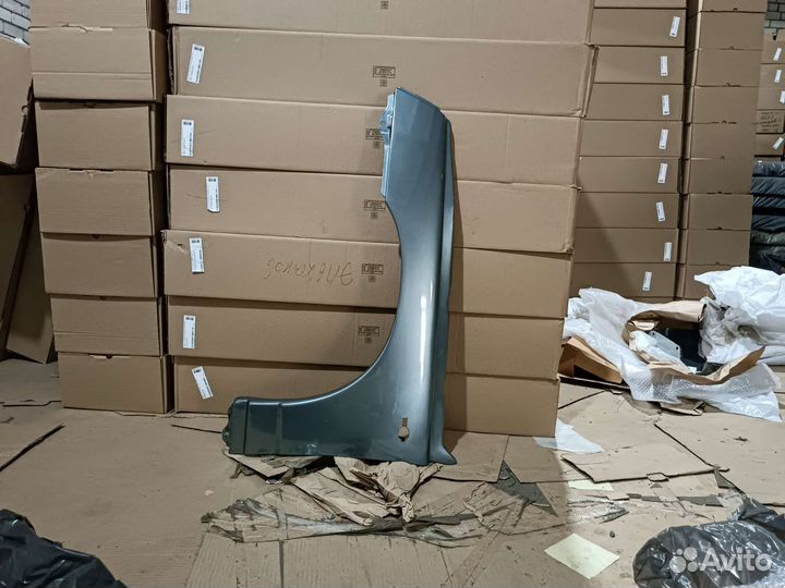 Крыло левое ваз 2110 2112 средний серо-зеленый