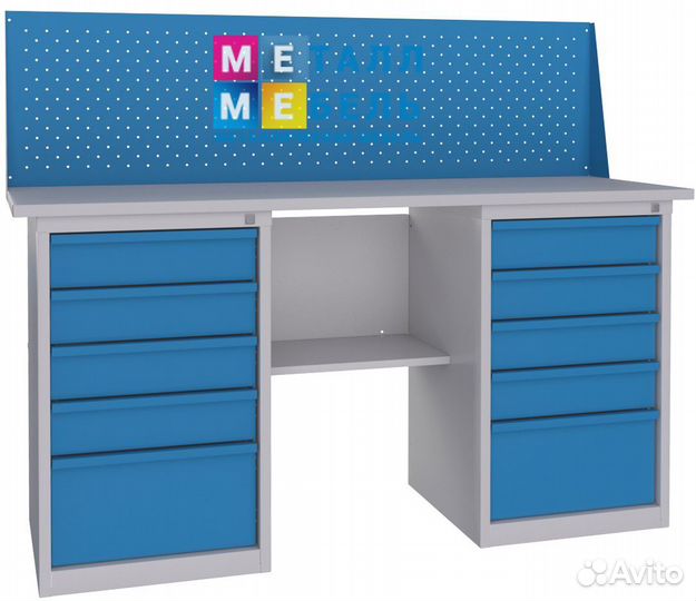 Верстак металлический 180см