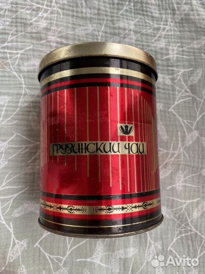 Жестяные банки СССР банка для хранения винтаж