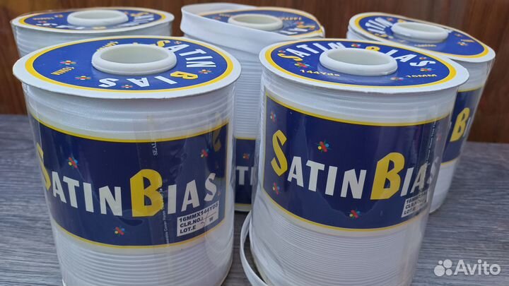 Косая бейка атласная