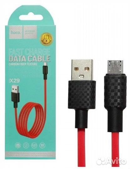 Кабель USB - микро USB hoco X29 Superior, 1.0м, кр