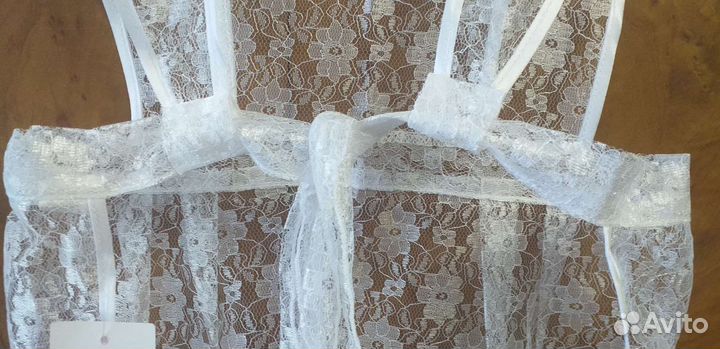 Белый школьный фартук