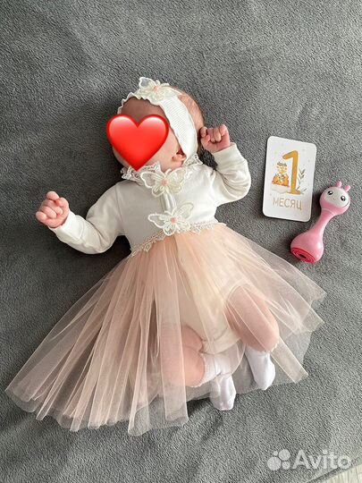 Платье-боди для девочки