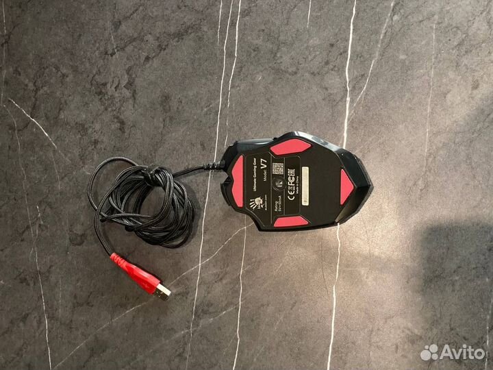 Мышь A4tech Bloody V7, игровая, оптическая, провод