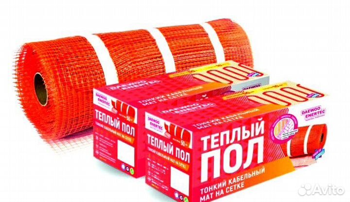 Кабельный мат для теплого пола daewoo enertec