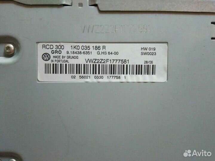 Авто магнитола RCD 300