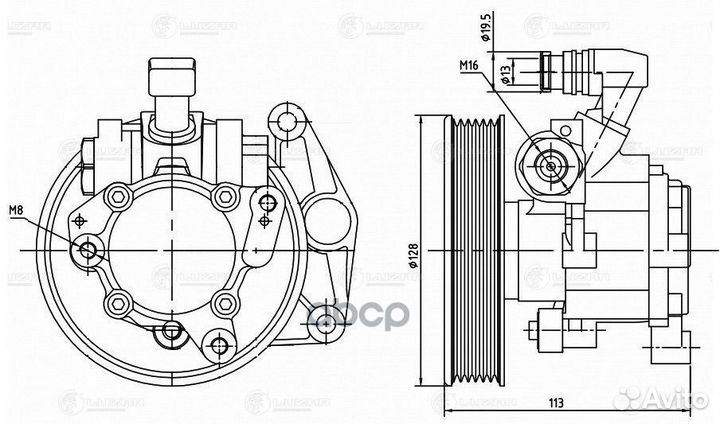 Насос гур LPS 1505 luzar