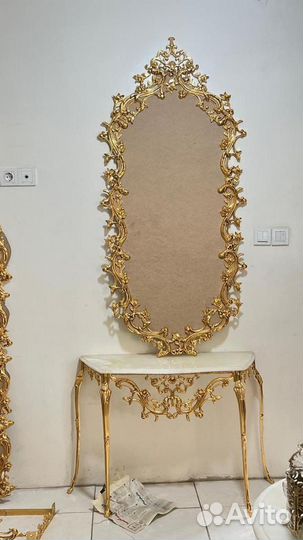 Подставка консоль бронза