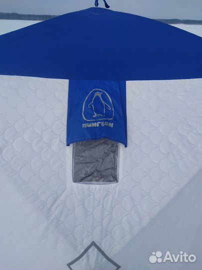 Палатка зимняя пингвин 3местная, трёхслойная
