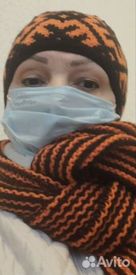 Шапка и шарф женские
