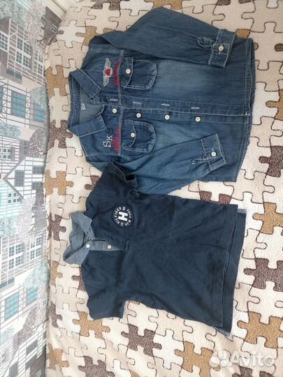 Джинсовая рубашка новая