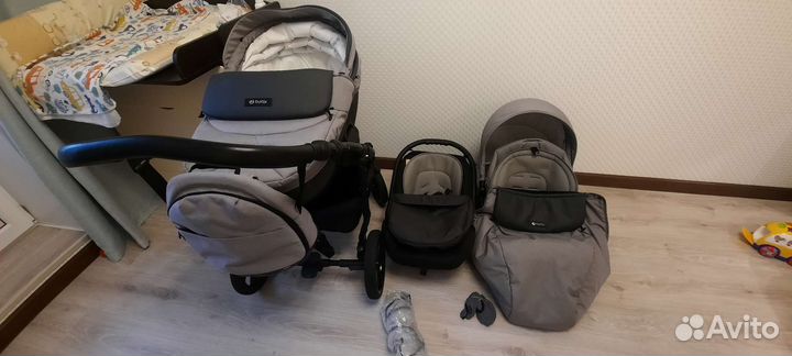 Шикарная коляска tutis nanni 3в1