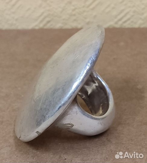 Кольцо Авторское Серебряная накатка Клеймо