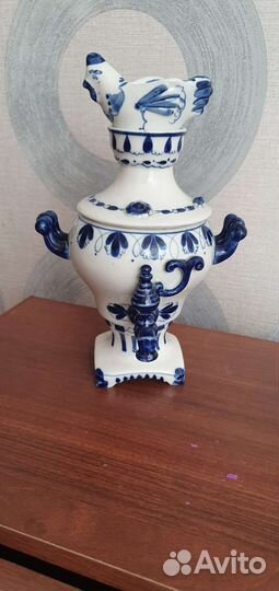 Сувенир самовар гжель