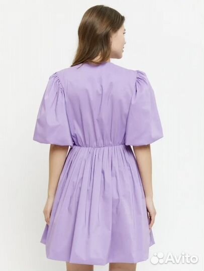 Летнее платье-облако сиреневое