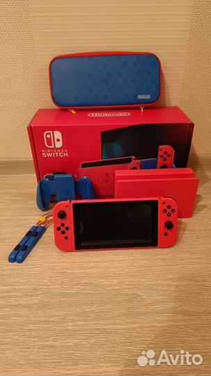 Nintendo switch v2 Red & Blue edition прошитая