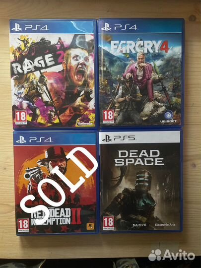 Игры на PS4 и PS5 (диски)