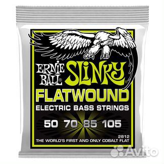 Струны для Бас гитары плоские Ernie Ball 2812 Flat