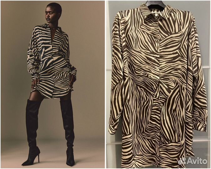 Платье - рубашка H&M, 58-62