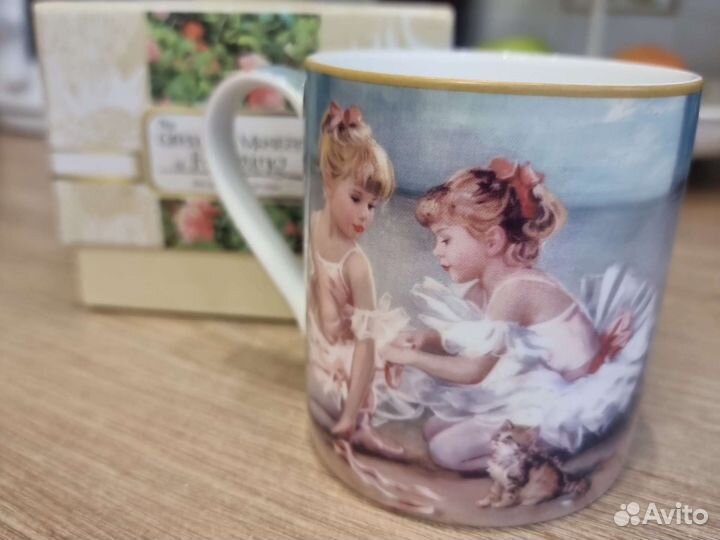 Кружка балерины carmani, костяной фарфор