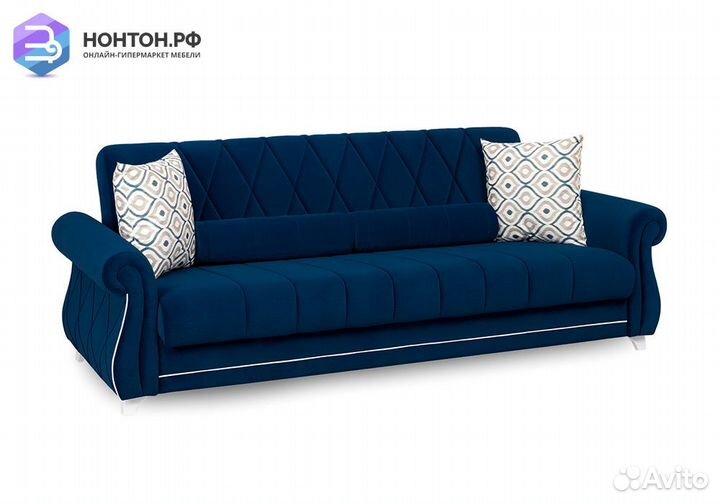 Диван книжка Роуз синий